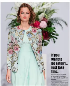 Tissu Jacquard en Brocade pour femme, manteau d'<span class=keywords><strong>extérieur</strong></span>, grande veste d'hiver - Product Image 1