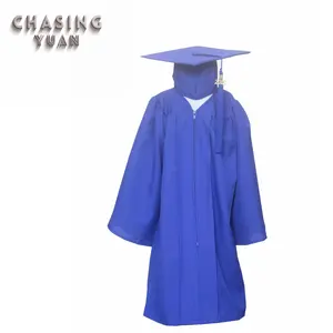 Matte Royal Blue Baby Graduation Cap and Gown