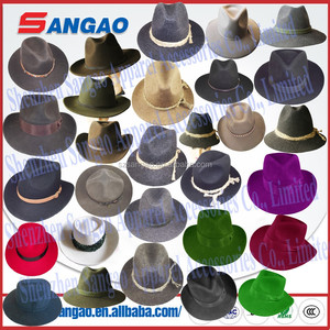 Fazendo todas as cores lã feltro redondo liso novo estilo atacado chapéus castor e coelho mistura capuzes - Product Image 4