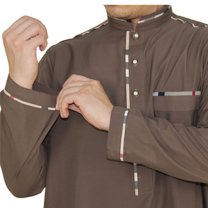 ثوب رجالي عربي مطرز، قفطان صيفي، دشداشة، زي إسلامي، خدمة تصنيع حسب الطلب، عباءة للبالغين في الشرق الأوسط، تدعم التسليم خلال يوم واحد - Product Image 2