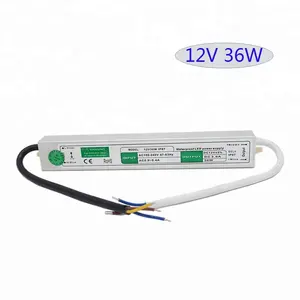 À prova d' água Levou fonte de Alimentação de Comutação 12V 3A 36W IP67 36W Led Interruptor De Alimentação LED Transformador SMPS Modo