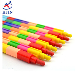 An Toàn Số Lượng Tốt Nhất 12 Trong <span class=keywords><strong>1</strong></span> Trẻ Em 12 Màu Nhựa Có Thể Tháo Rời Bullet Stackable Silky <span class=keywords><strong>Crayons</strong></span> Cho Trẻ Em Vẽ Tranh - Product Image 3