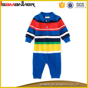 Nouveau style bébé barboteuse <span class=keywords><strong>polo</strong></span> col populaire bébé club vêtements - Product Image 3