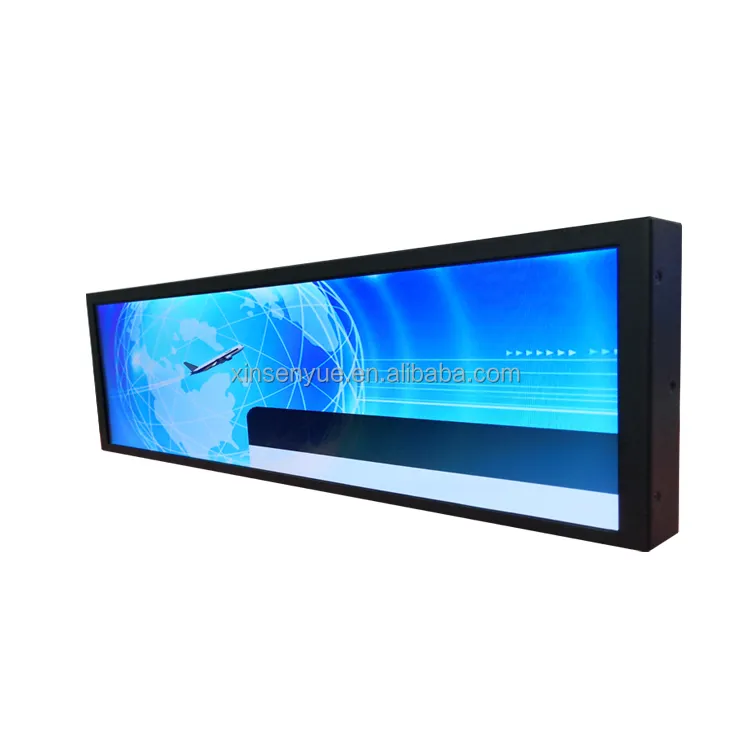 Metros Video Advertising TV Electronic Bus Stretched Bar LCD TFT Monitor