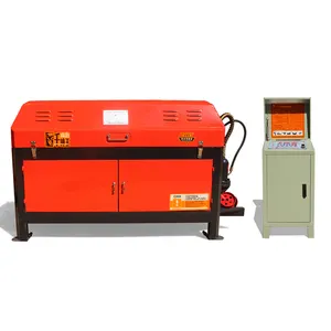 GT4-14A Cnc Tự Động Thủy Lực Kim Loại Con Lăn Thép Không Gỉ Công Cụ Ép Thanh Sắt Thép Cây Dây Thẳng Và Máy Cắt