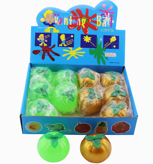 Дешевые ТПР Тыква splat мяч хорошо для рекламных, Хэллоуин стиль липкий мяч