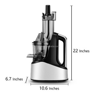Exprimidor Lento de Nueva Generación con Boca Ancha, Prensado en Frío, Antioxidación, Motor de CA de 240 W, Boca Grande de 76 mm - Product Image 3