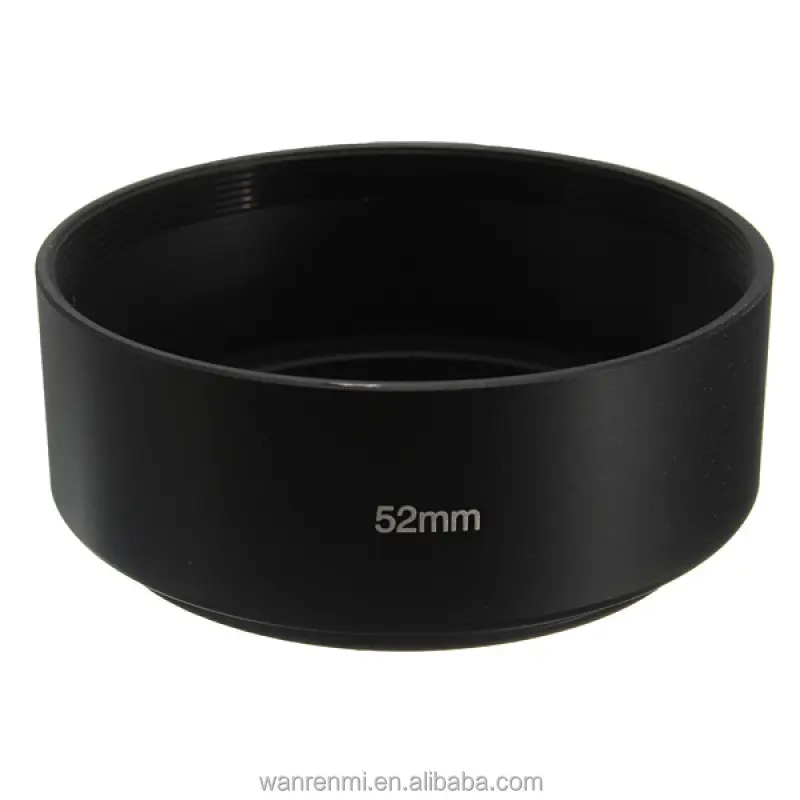 52mm Standard Metal Lens Hood for 52mm Lens DSLR Camera