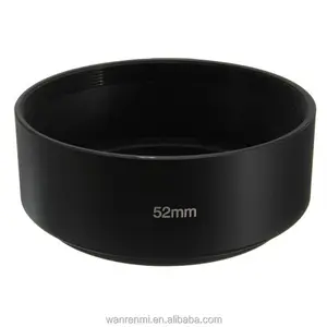 52mm Standaard Metalen Zonnekap voor 52mm Lens DSLR Camera