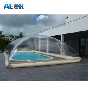 Nouvelle <span class=keywords><strong>Tente</strong></span> Dôme <span class=keywords><strong>Gonflable</strong></span> Transparente en PVC pour Piscine, Certifiée CE, Garantie 3 Ans, Souffleur Électrique, Publicité Imprimée Anti-UV - Product Image 2