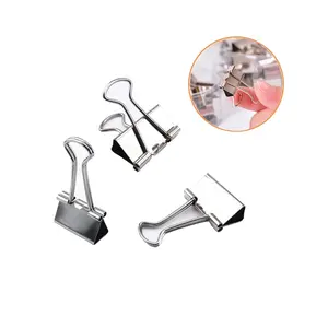 Hot Sale Kleine Neusilber Binder Clips 15mm Niedliche Metall klammern Für Dokumente Büroklammer