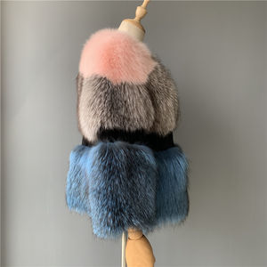 Mao Mao Pelliccia di Nuovo Arrivo Vera Pelle di Pecora Custom Made Pelliccia <span class=keywords><strong>Cappotto</strong></span> di Inverno di Alta Qualità pelliccia di Volpe <span class=keywords><strong>Cappotto</strong></span> di Pelliccia per la Donna - Product Image 3