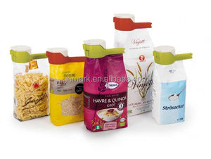 Clip de sac <span class=keywords><strong>alimentaire</strong></span> multifonction en <span class=keywords><strong>plastique</strong></span> PP écologique avec tasse à mesurer, joint et bec verseur pour les sachets de café - Product Image 2