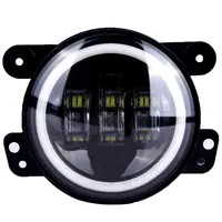 4 дюймовые круглые светодиодные противотуманные фары с желтый свет для автомобиля 4-дюймовые Противотуманные фары с DRL Halo Ангел глаз внедорожный противотуманный фонарь