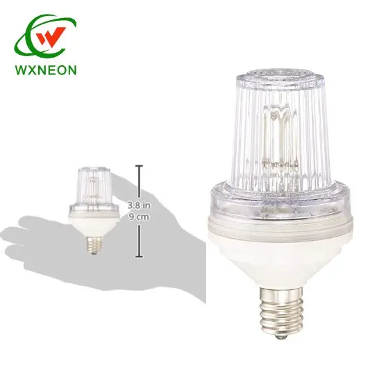 Christmas C9 E27 E17 E14 base bulb led white flashing xenon strobe lamp