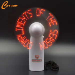 2019 Wholesale supplier colorful mini handheld custom led message hand fan