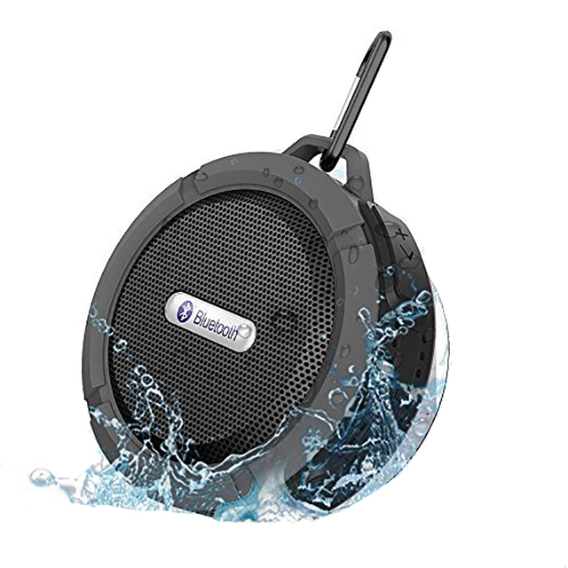 C6 IPX4 Waterproof Shower BT Speaker With Sucker Hooker Portable Phone Sport Stereo Wireless Mini Speaker