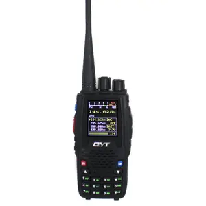 QYT UHF VHF 四频手持双向无线电 KT-8R 4 波段户外对讲机紫外线 2 路收音机 KT8R 颜色显示 5 W 收发器