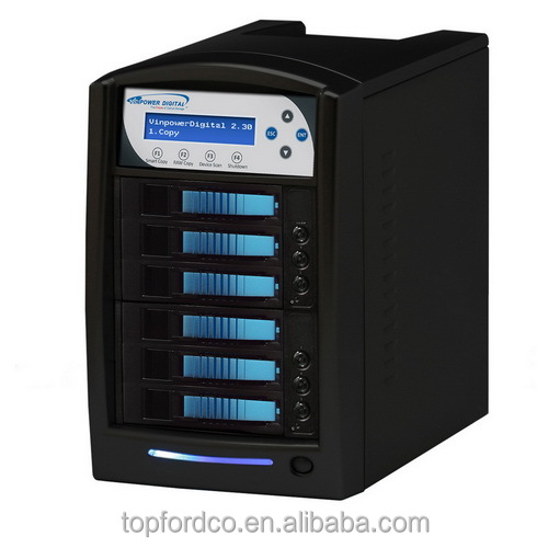 Vinpower SATA HDD Duplicator 128MB Buffer 75MB/s Read/Write Speed Smart Copy Auto Counter Hard Drive Copy Tower Standalone 1-5