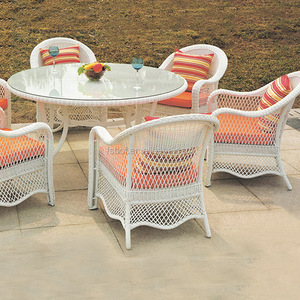 A buon mercato pe rattan mobili da giardino tavolo e sedie <span class=keywords><strong>royal</strong></span> <span class=keywords><strong>patio</strong></span> mobili con il colore bianco HFC-083 - Product Image 3