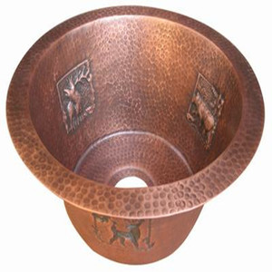 Caída en la barra de cobre lavabo - Product Image 4