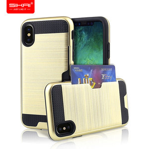 la sublimación para <span class=keywords><strong>el</strong></span> teléfono móvil iphone x con ranura para tarjeta de la carpeta - Product Image 1