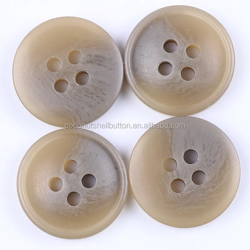 BYYR020 Garment Accessories Sewing Buttons 4 Holes Plastic Resin Button For Shirts