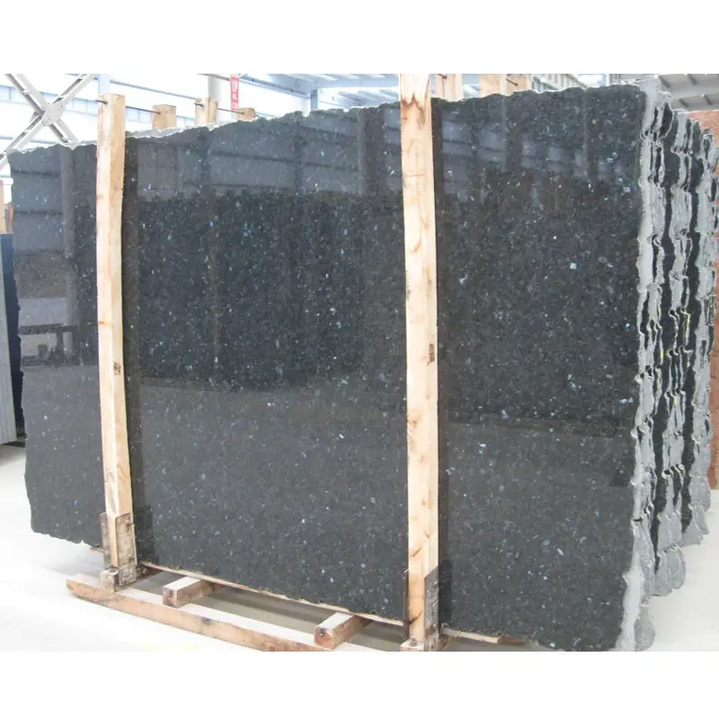 Hot Sale Volga Blue Granite Slabs Natural Stone Flooring Blue Eyes Granite