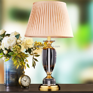 Lamparas europa breve cristallo lampada da comodino abajur mesa sala lampada di cristallo di Illuminazione breve cristallo moderna lampada da tavolo - Product Image 5