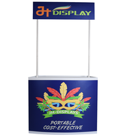 Table de comptoir Portable, Stand pliable, kiosque, Stand de bannière d'exposition de salon