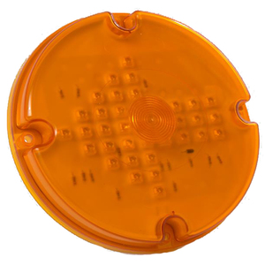 37 Alta Qualidade Piranha <span class=keywords><strong>LED</strong></span> DOT SAE CE Arrow 7 Polegada Âmbar Rodada Piranha 44 <span class=keywords><strong>LED</strong></span> Ônibus Escolar Sinal de Volta Luz indicar Lâmpada