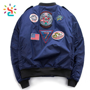 Custom Running Aviador Bordados Jaquetas Oferta Especial Brand Street Wear MA1 Lightweight pilot Mens Biker Jacket Vestuário - Product Image 6