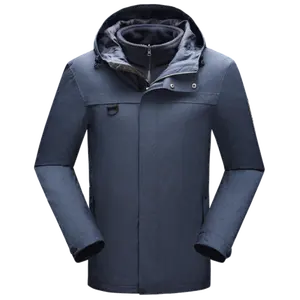 Waterproof Outdoor Jackets High Quality Wholesale Cheap Winter Custom Stand Waterproof Canvas Woven 100% Polyester for Men
