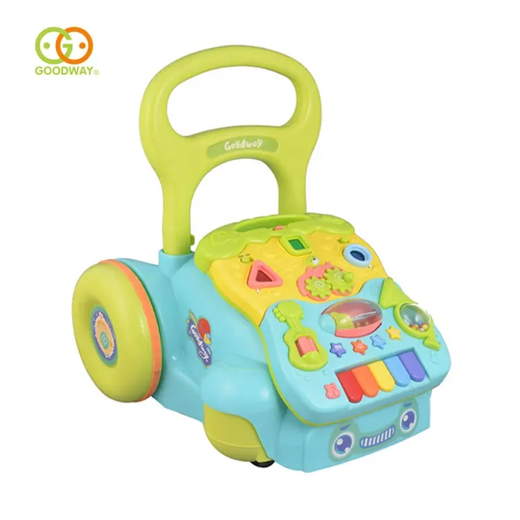 Factory Wholesale EN 71 Standard Safe Plastic Stroller Toy Baby Walker With Music