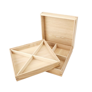 <span class=keywords><strong>Caja</strong></span> de <span class=keywords><strong>Madera</strong></span> Maciza Cuadrada Personalizada para Dulces con Tapa, 4 <span class=keywords><strong>Compartimentos</strong></span>, <span class=keywords><strong>Caja</strong></span> de <span class=keywords><strong>Madera</strong></span> para Frutos Secos, Regalo de Navidad - Product Image 2
