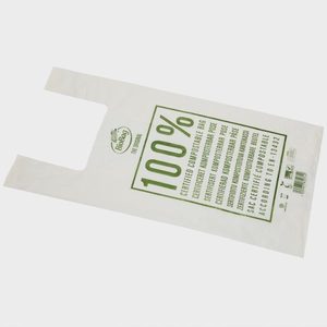 Disposable PE PLA Plastic Heat-Seal Handle Packaging <strong>Bags</strong> Biodegradable <strong>Vegetable</strong> Fruit <strong>Bags</strong> for Food Compost New Eco-Friendly - Product Image 4