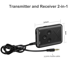 2 trong 1 BT <span class=keywords><strong>Transmitter</strong></span> & Receiver không dây 3.5 mét Adapter cho TV/PC/iPod/PSP/Car Stereo hỗ trợ AptX độ trễ thấp - Product Image 2