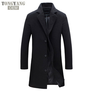 TONGYANG <strong>Men</strong> Fashion <strong>Jackets</strong> <strong>Men</strong> Slim Fits Coats Business <strong>Mens</strong> <strong>Long</strong> Winter Windproof Outwears Plus Size 5XL Black Hot Sale - Product Image 4