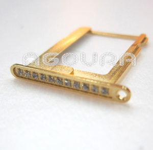 Chine usine or bouton pour iphone4s avec diamant, Boutons d'or - Product Image 1