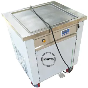 2024 KN-CBJF-1DA single square pan taylor soft fried ice cream roll machine price