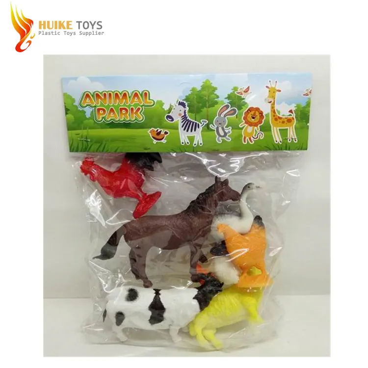 Fabbricazione di Dinosauro mini modello animale di plastica set cina giocattolo in sacchetto del PVC