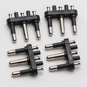 Es-102 Italia macho insertar CEI 4,0 MM 10A 2-pin 2-polo 2-punta Semi-aislado estándar para cables - Product Image 1