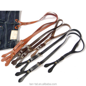 Hombre padrino tirantes de cuero marrón oscuro de la Liga - Product Image 2