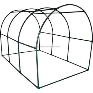 Mọi thời tiết Vườn Nhà Kính 2x3.5M đi bộ trong polytunnel dễ dàng lắp ráp khung kim loại với áp lực xử lý gỗ màu xanh lá cây - Product Image 6