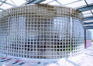 Mattoni in Vetro Colorato 190x190x80mm con Dimensioni Standard per Pareti Architettoniche e Decorative - Product Image 2
