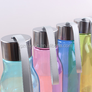 Draagbare Spill Proof 500Ml Bpa Gratis Plastic Sport H2o Citroen <span class=keywords><strong>Water</strong></span> Fles Met Roestvrij Deksel - Product Image 2