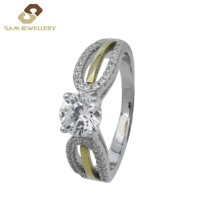 スターンエンゲージメントリングカタログ925シルバーローズゴールド入りリング女性 - Product Image 2