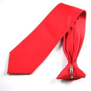 TOP unique Customized uniform Security neckties clip on tie