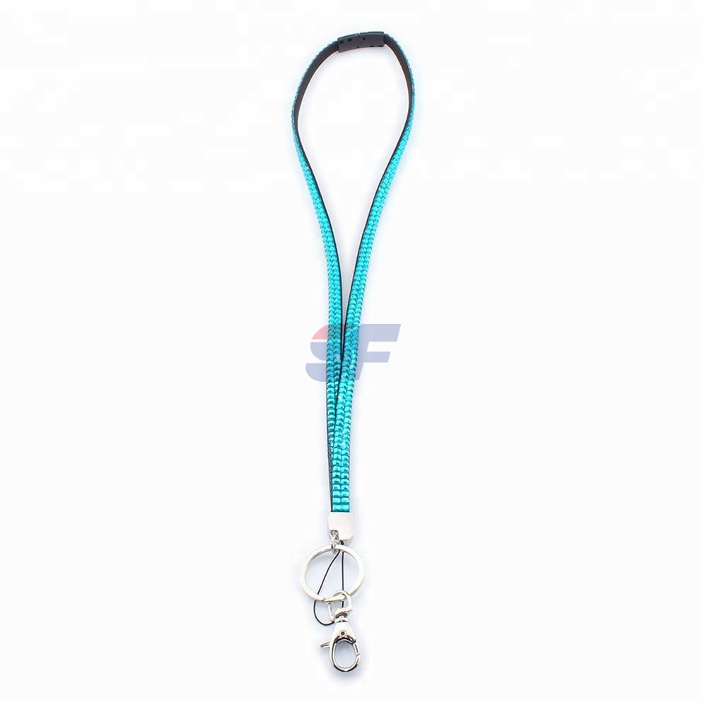 Silicone Rainbow Print Abacus Round Beads Custom Keychain Lanyard Image 2
