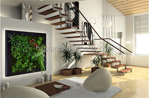 Pared colgante de plantas verdes artificiales, decoración de plástico para interior, planta verde, <span class=keywords><strong>Seto</strong></span> de boj - Product Image 2
